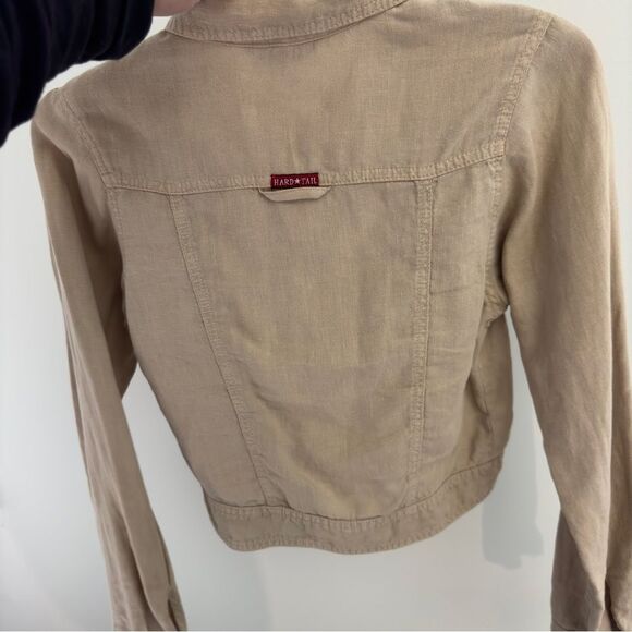 Hard Tail Vintage - Tan/cream Crop-top Jacket Size Small - Picture 2 of 4